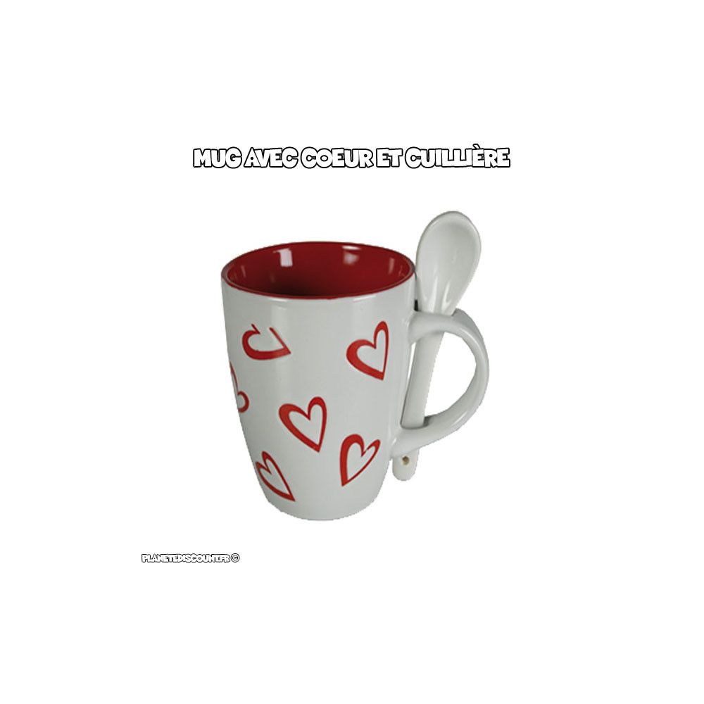 Tasse mug coeur effet gonflé