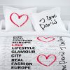 Parure de couette 100% coton Today 220x240 I Love Paris