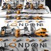 Parure de couette 240x260 Polycoton London City Orange