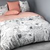 Housse de couette 100% Coton Florily et taie d'oreiller