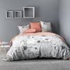 Housse de couette 100% Coton Florily et taie d'oreiller