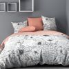 Housse de couette 100% Coton Florily et taie d'oreiller