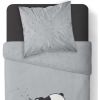 Parure de couette enfant coton 57 fils Panda TODAY 140x200 cm