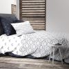 Parure de couette Reversible 100% Percale de Coton 71 fils Shiga A