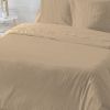 Parure de couette 220x240 cm 100% Satin de Coton Chamois