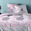 Parure de couette 220x240 cm 100% Coton 57 fils Japonisant Rose