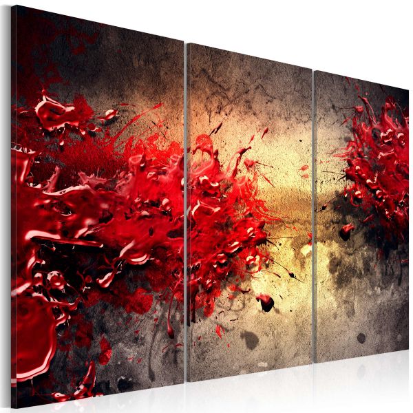 Tableau Splash rouge