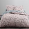 Housse de couette 220x240 + 2 taies d'oreiller Microfibre Elena