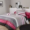 Housse de couette 240x260 + 2 taies d'oreiller 100% coton Gary Rose Indien