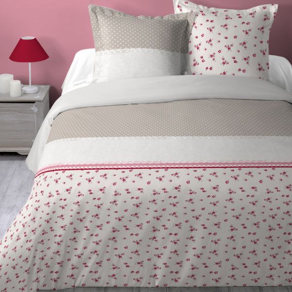 Housse de couette 220x240 cm + 2x taies d'oreiller 63x63 cm Coton Coventry