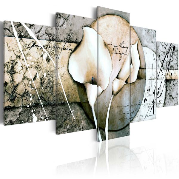 Tableau Fleurs The Secret of Calla Lily - Grey