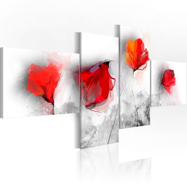 Tableau Fleurs Coquelicots sentimentaux