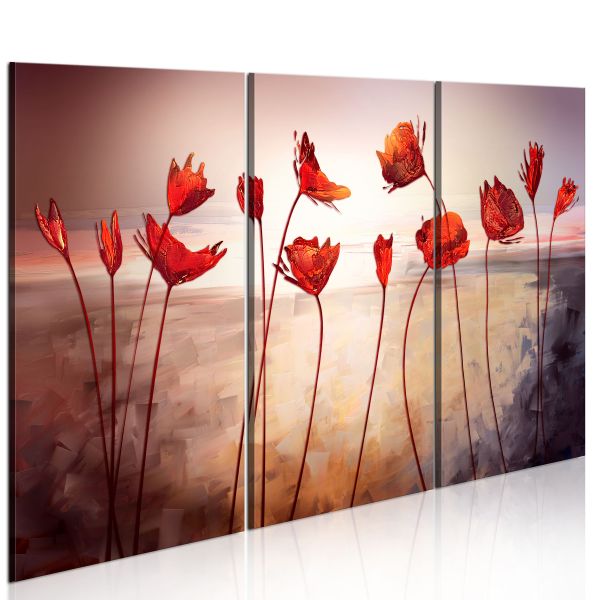 Tableau Fleurs Bright red poppies