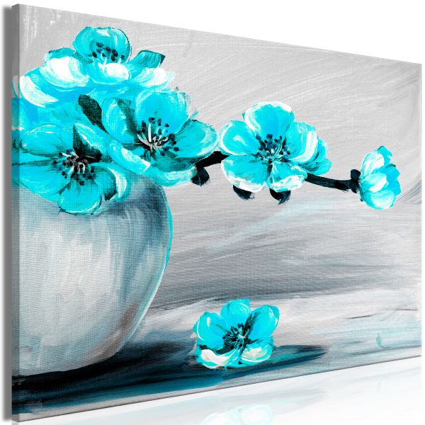 Tableau Fleurs Lightness of Light (1 Part) Wide Blue