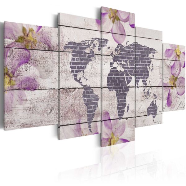 Tableau Cartes du monde Romantic World Map