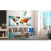 Tableau Cartes du monde World Map: Green Vignette