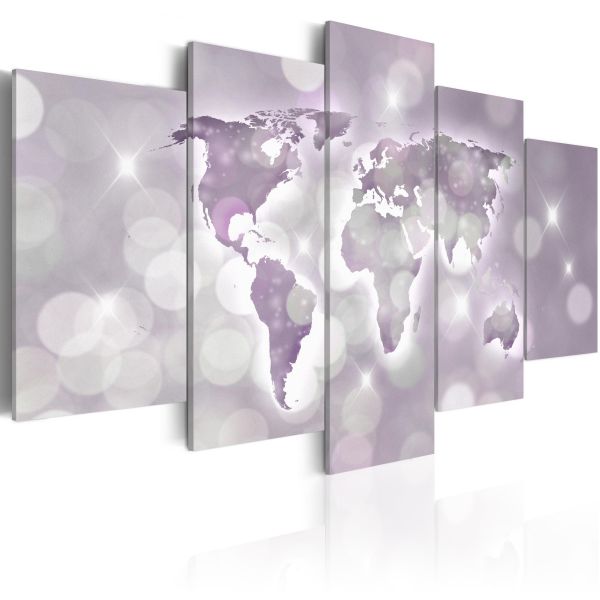 Tableau Cartes du monde Amethyst World