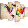 Tableau Cartes du monde World Map: Abstract Fantasy