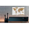 Tableau Cartes du monde World Map: White Poetry