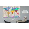 Tableau Cartes du monde World Map: Rainbow Gradient