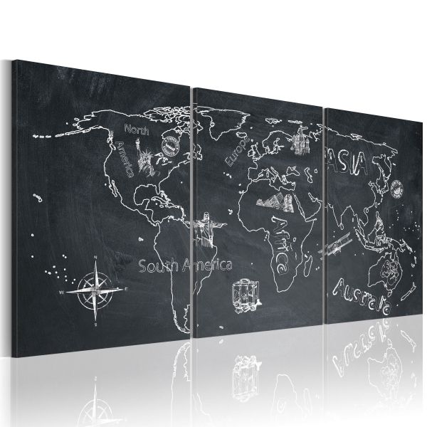 Tableau Cartes du monde Globe-trotter