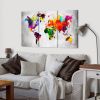 Tableau Cartes du monde Artistic World - Triptych