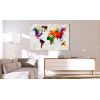 Tableau Cartes du monde World Map: Rainbow Madness