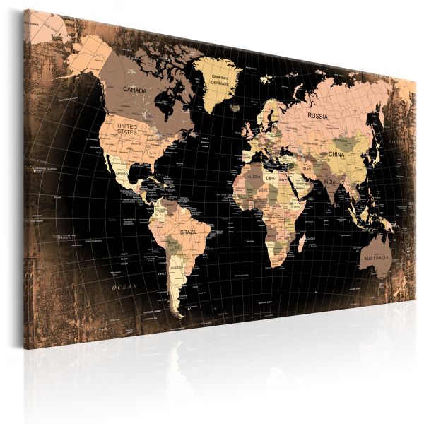 Tableau Cartes du monde Earth - the Land