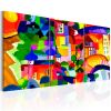 Tableau Villes Colourful Town