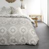 Parure de lit housse de couette Réversible avec taies d'oreiller 100% Coton 57 fils 6.11