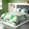 Parure de lit housse de couette avec taies d'oreiller 100% Coton 57 fils Tropical