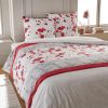 Housse de couette 140x200 + 1 taie d'oreiller 63x63 cm Coton Sidai Rouge