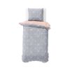 Housse de couette 140x200 + 1 taie d'oreiller 63x63 Coton Shyne