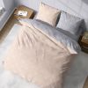 Housse de couette 240x260 + 2 taies d'oreiller 63x63 Coton Shyne