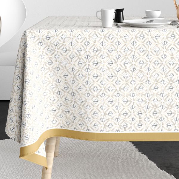 Nappe rectangulaire anti tache 140x200 cm Coton Etno