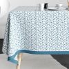 Nappe rectangulaire anti tache 140x300 cm Coton Fleurs Des Champs Bleu