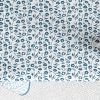 Nappe rectangulaire anti tache 140x300 cm Coton Fleurs Des Champs Bleu