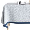 Nappe rectangulaire anti tache 140x200 cm Coton Planta Bleu