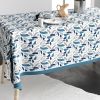 Nappe rectangulaire anti tache 140x200 cm Coton Terraza Ocean