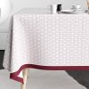 Nappe rectangulaire anti tache 140x200 cm Coton Barba Prune