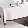 Nappe rectangulaire anti tache 140x200 cm Coton Barba Prune