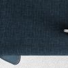 Nappe rectangulaire anti tache 140x200 cm Coton Chambray Bleu