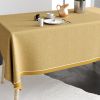 Nappe rectangulaire anti tache 140x200 cm Coton Chambray Or