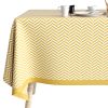 Nappe rectangulaire anti tache 140x200 cm Coton Chevron Or