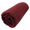 Drap housse 160x200 cm en Gaze de coton Lie De Vin