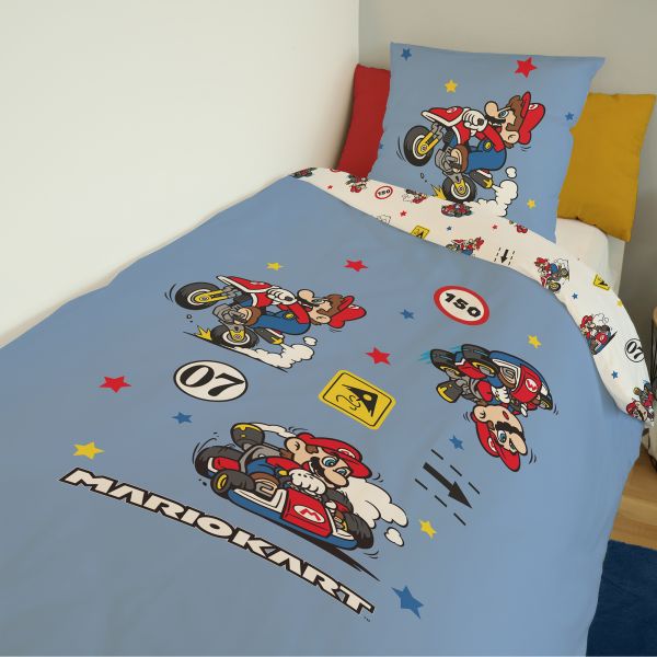 Parure de lit Mario Kart 360 100% coton 140x200 cm