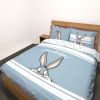 Parure de lit Looney Tunes Bunny Bleu 100% coton 200x200 cm