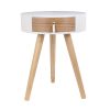 Table de chevet Nora 1 tiroir Blanc