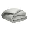 Housse de couette 220x240 cm Gaze de Coton Gris Glacier