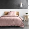 Housse de couette 220x240 cm Gaze de Coton Rose Lotus